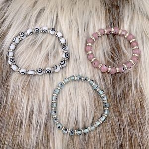 3 Evil Eye Bracelets